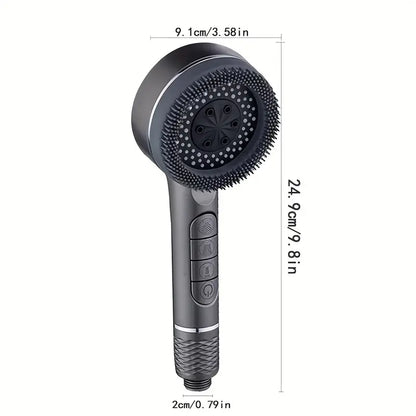 Prague Piano Key Design High-Pressure Shower Head, Non-Electric Filter Spray